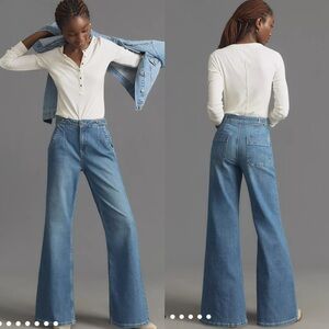 Pilcro Tower Flare Mid-Rise Jeans